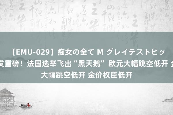 【EMU-029】痴女の全て M グレイテストヒッツ 4時間 突发重磅！法国选举飞出“黑天鹅” 欧元大幅跳空低开 金价权臣低开