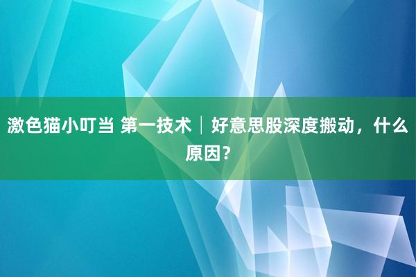 激色猫小叮当 第一技术│好意思股深度搬动，什么原因？