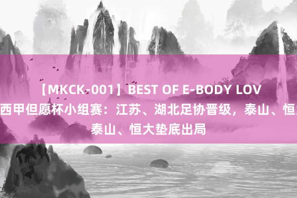 【MKCK-001】BEST OF E-BODY LOVERS 2008 西甲但愿杯小组赛：江苏、湖北足协晋级，泰山、恒大垫底出局